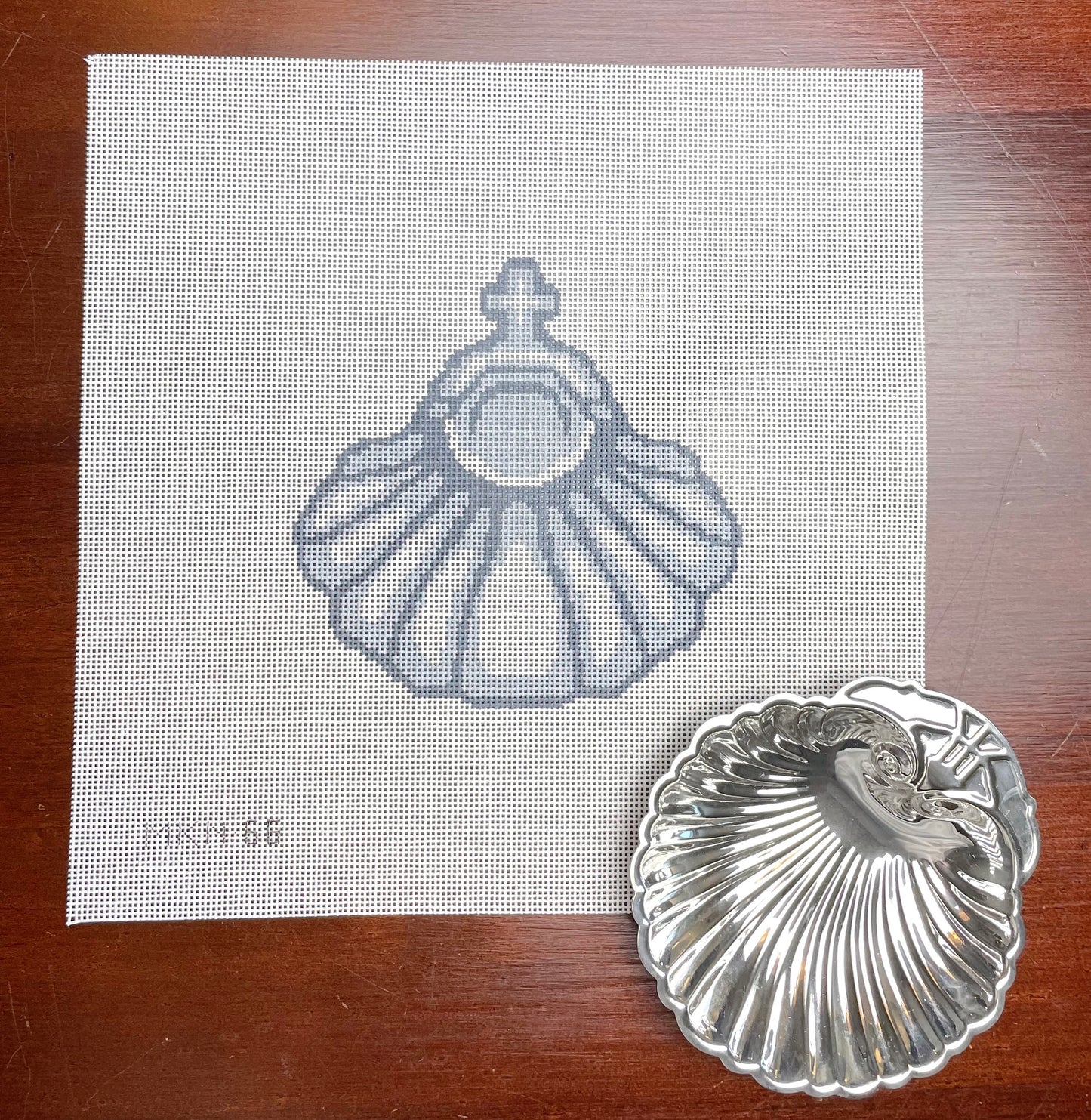 silver baptismal shell