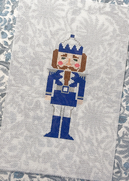 blue + white nutcracker