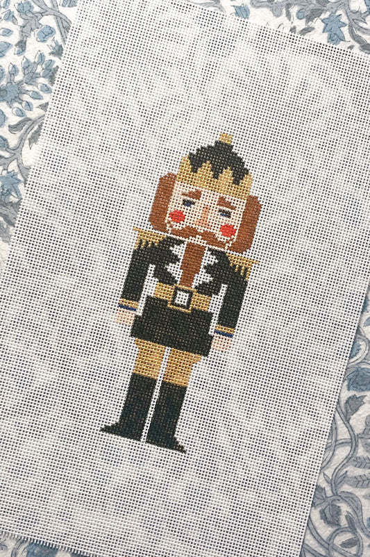 black + gold nutcracker