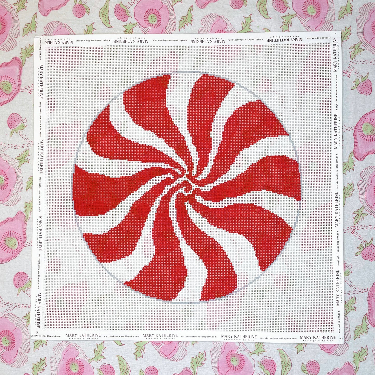 peppermint pillow, red