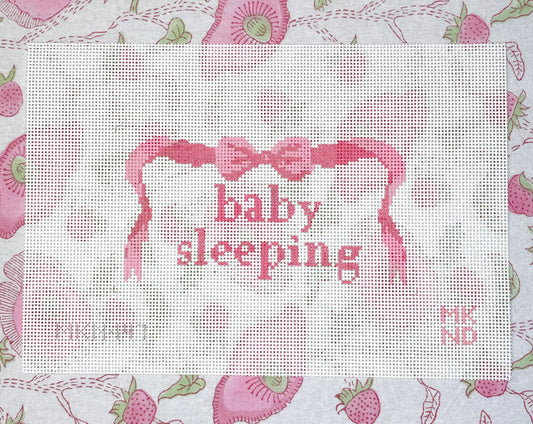 baby sleeping, pink