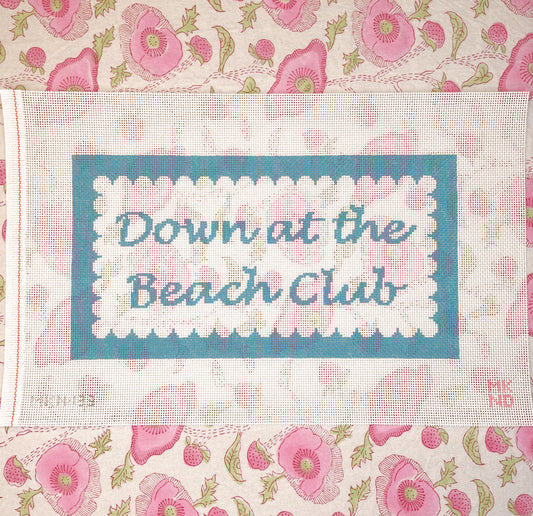 down at the beach club